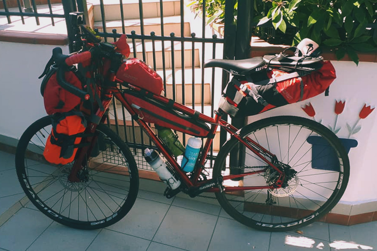 Bikepacking Saddle Bags Distribuzione pesi e volumi in bici Alessio 2