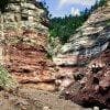 Bletterbach canyon: vista da Butterdoch