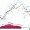 Mappa dell\'Otago central rail trail