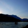Tramonto sul fiume