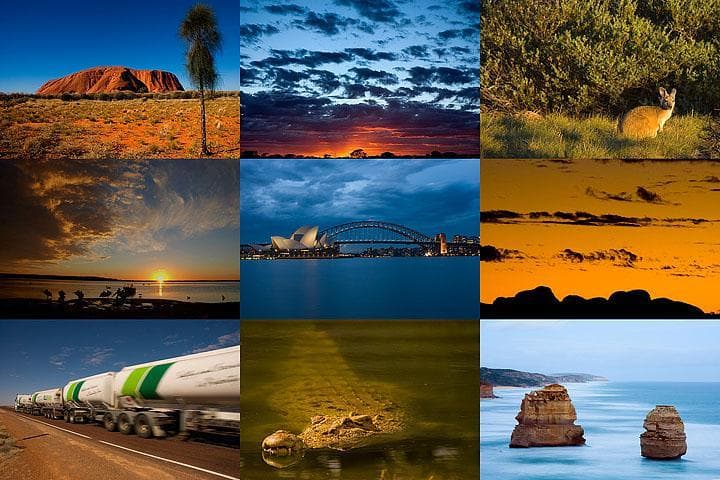 Nove scatti in Australia