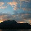 Tramonto sul lago di Como