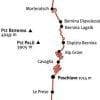 Il percorso della ferrovia del Bernina