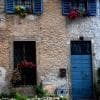 Particolare di edificio a Bergamo