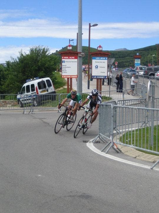 Arrivo della gara La Marmotte