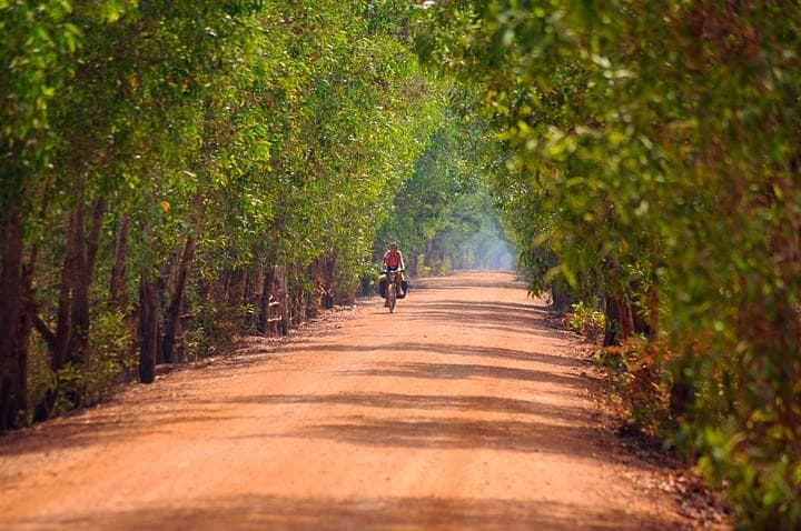 Cambogia in bici
