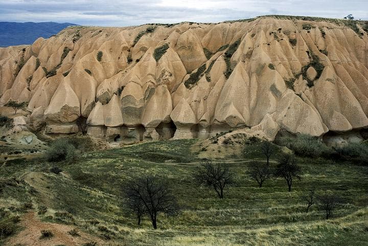 Particolare delle formazioni rocciose a Uchistar