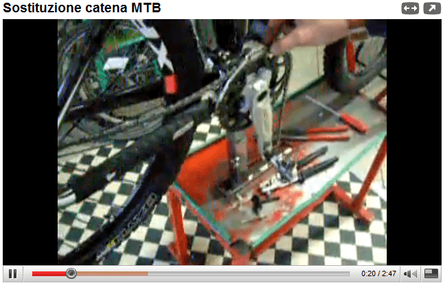 Sostituire la catena della MTB