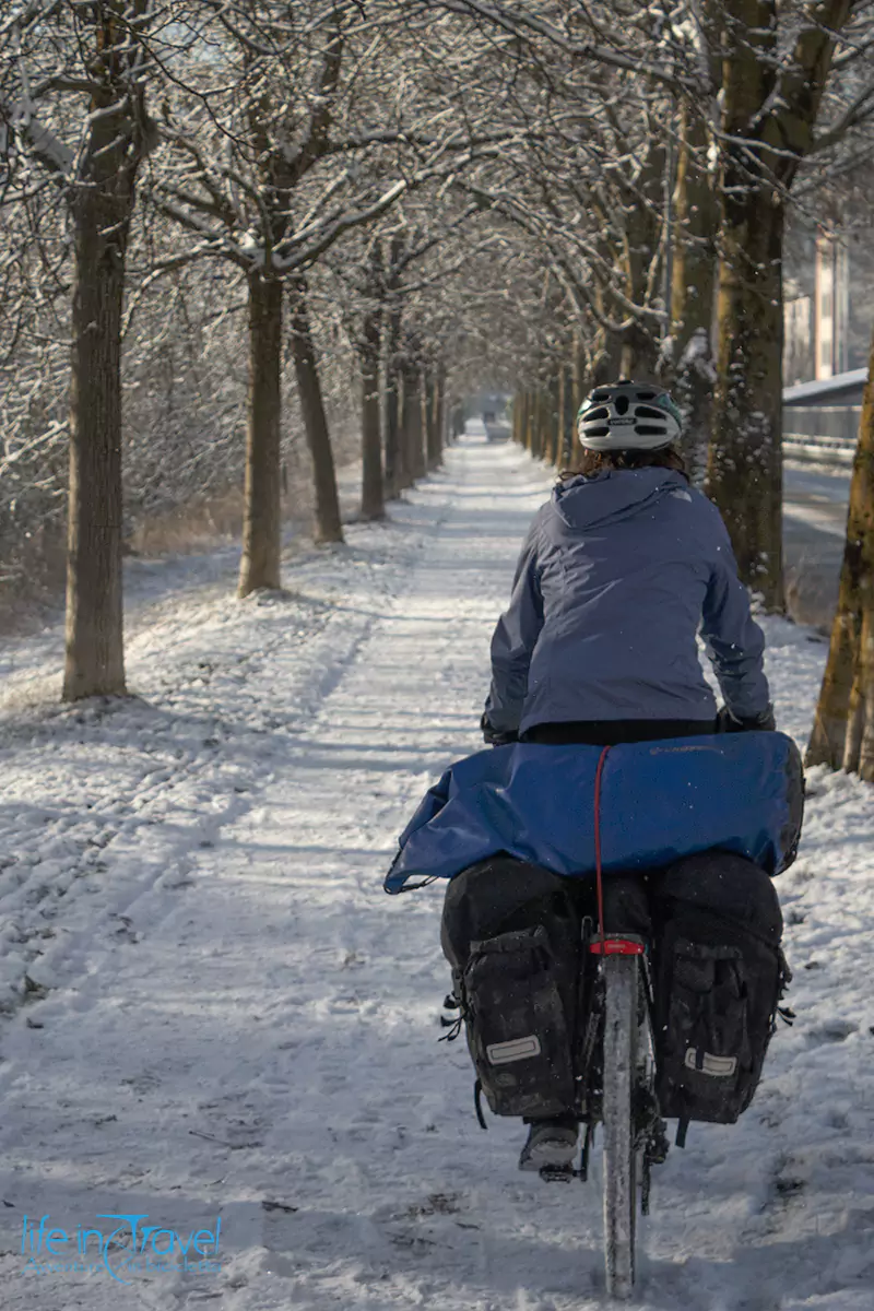cicloturismo in austria sulla neve