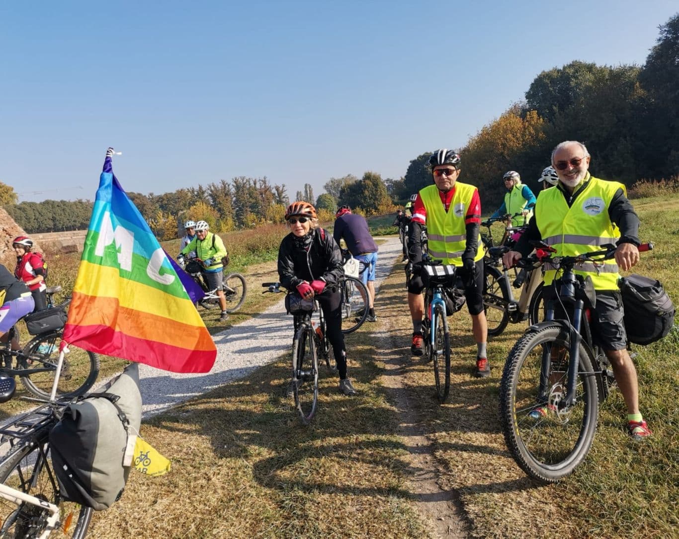 Pedalatori verso Assisi 