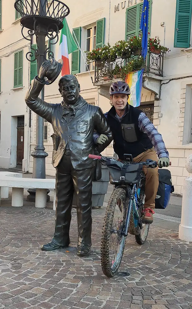 in bici al purgatorio peppone