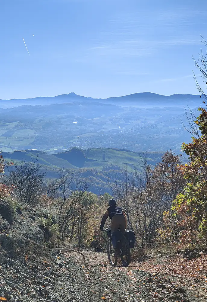 in bici al purgatorio secchia