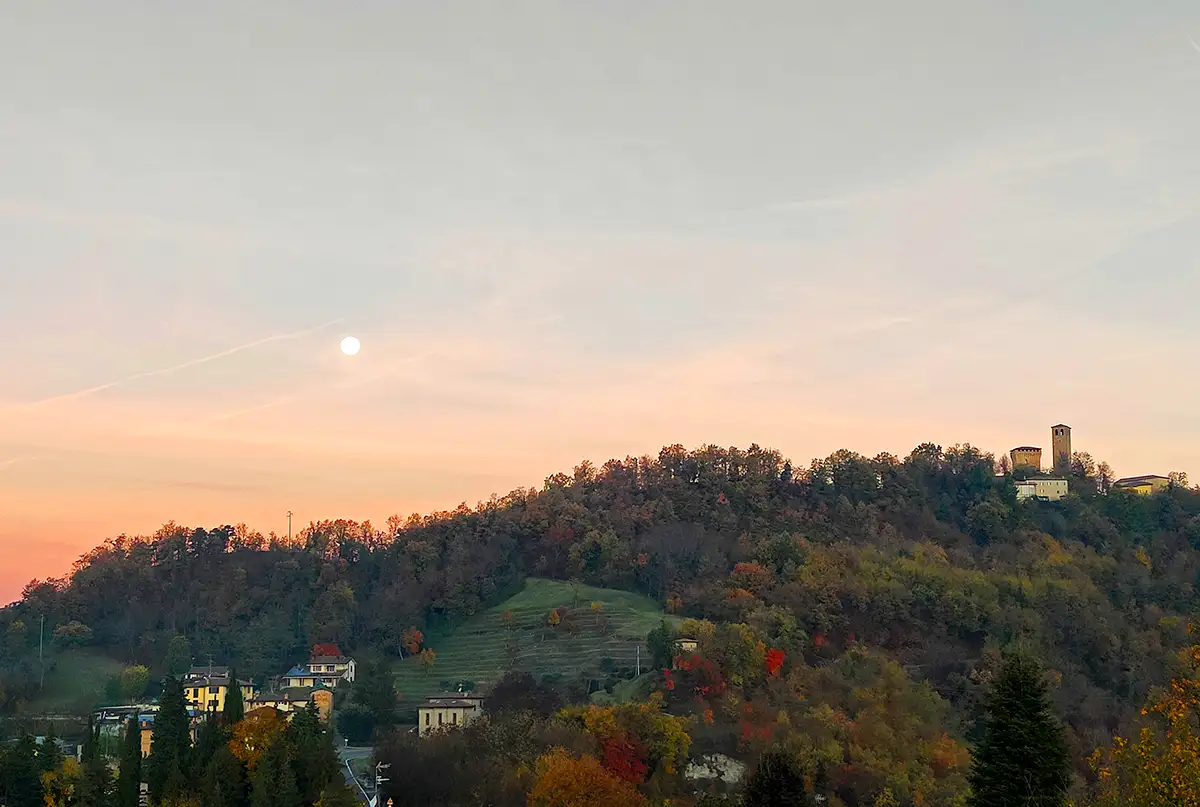 in bici al purgatorio luna