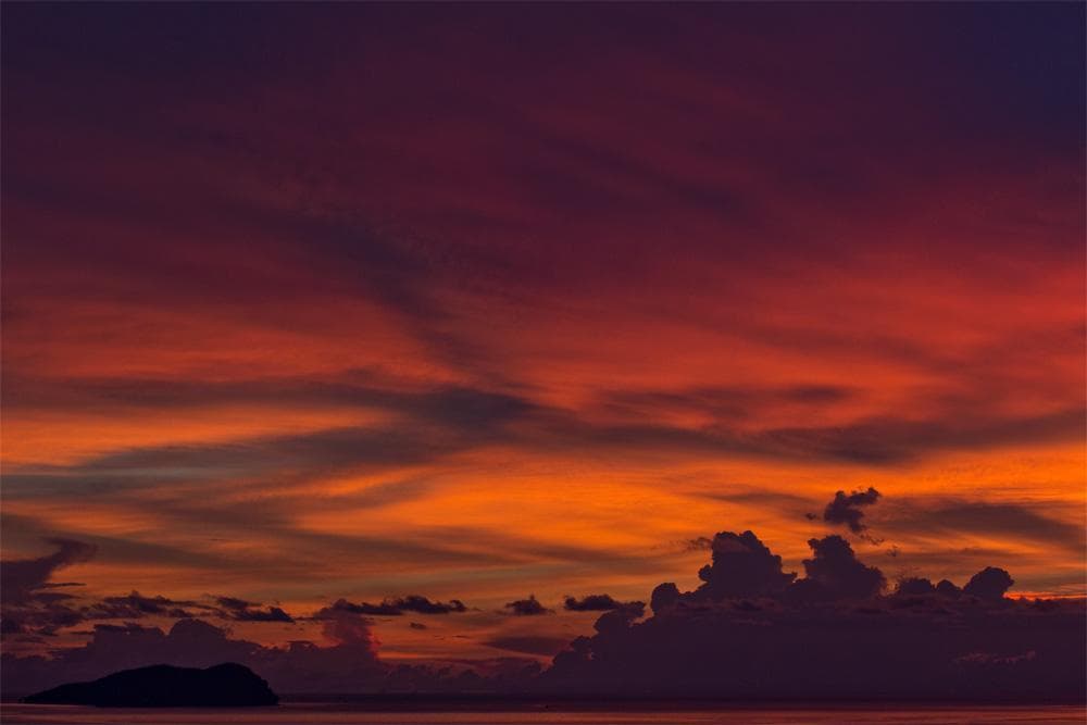 tramonto kota kinabalu borneo