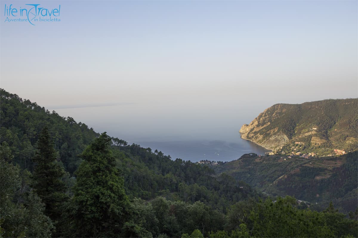 partenza da levanto panoramica delle 5 terre in bici