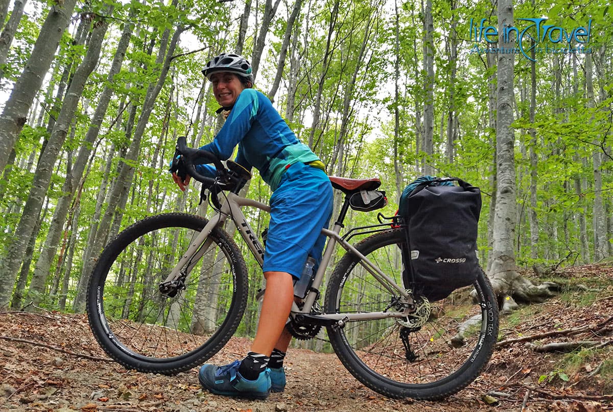 bike touring bike weight distribution Vero