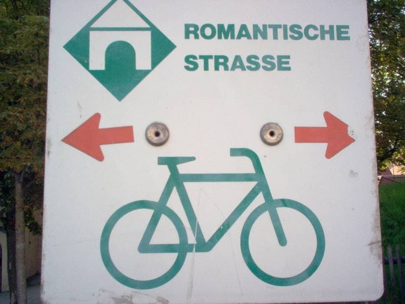 strada romantica in bici