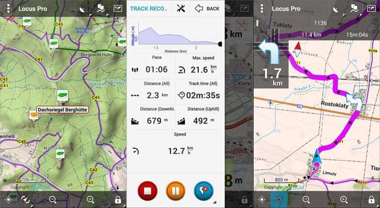 Applicazioni GPS locus map