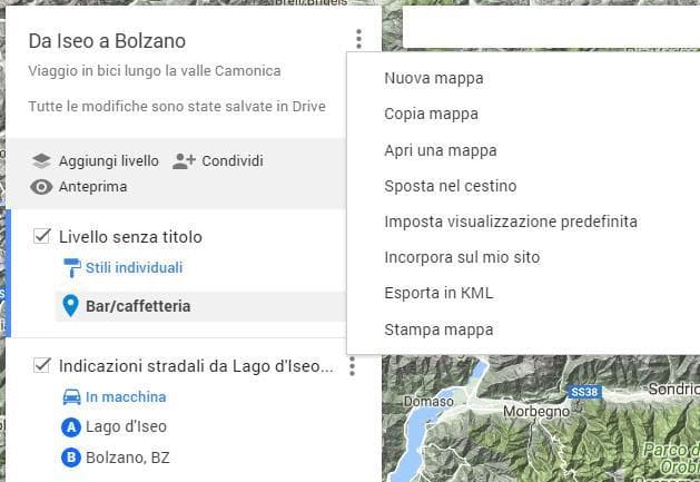 incorpora mappa