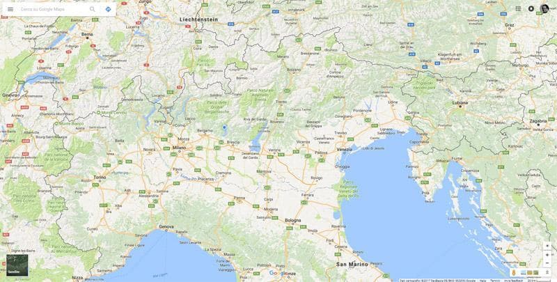 schermata iniziale google maps