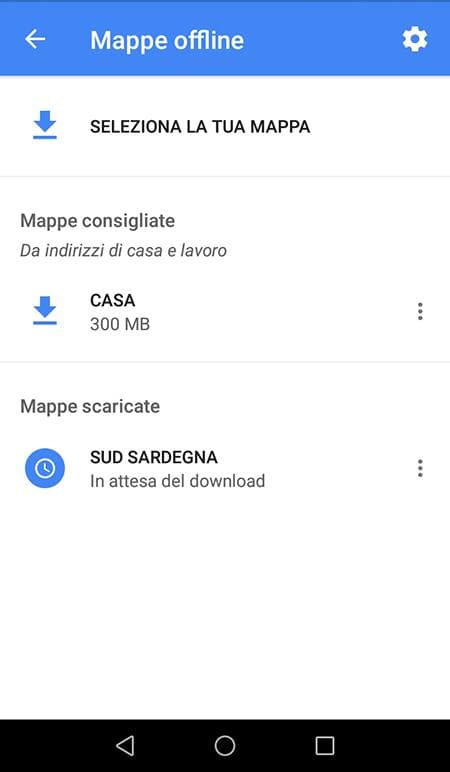 pagina mappa offline
