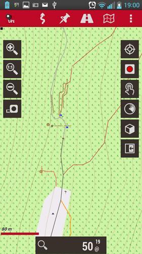 schermata principale oruxmaps