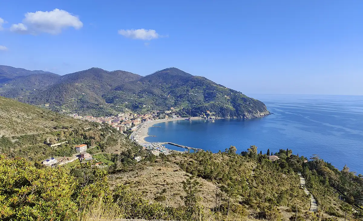 levante in bici panorama levanto