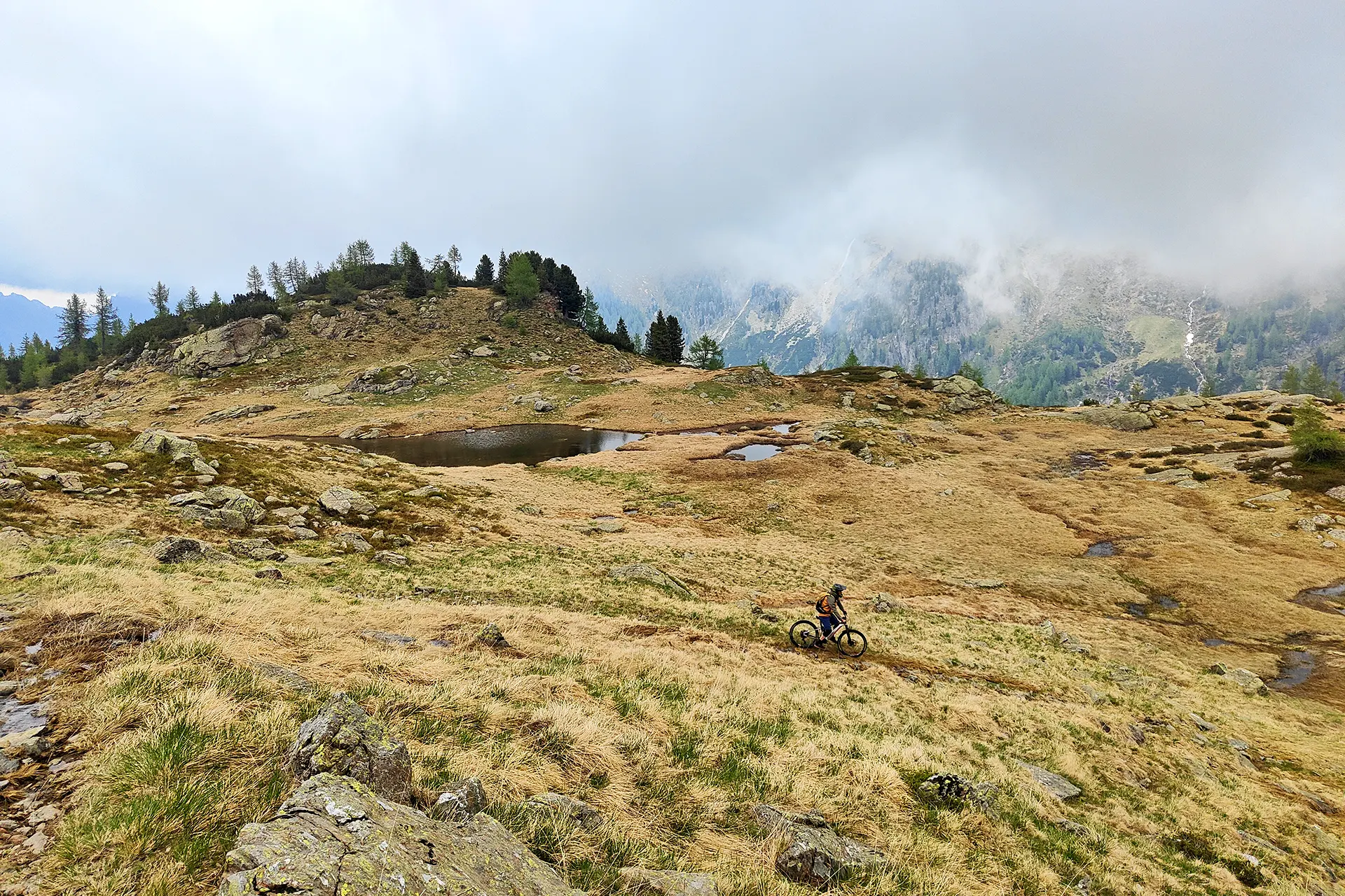 Cicloalpinismo sul Lagorai: 5 Croci e forcella Magna in Cima d'Asta