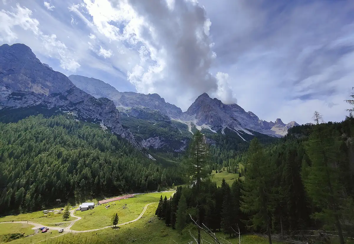 casera grava giro monte civetta in gravel