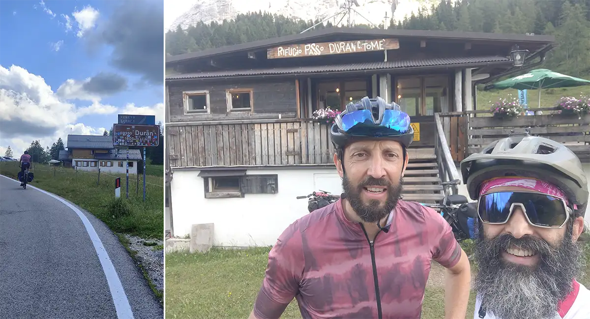 passo duran giro monte civetta in gravel