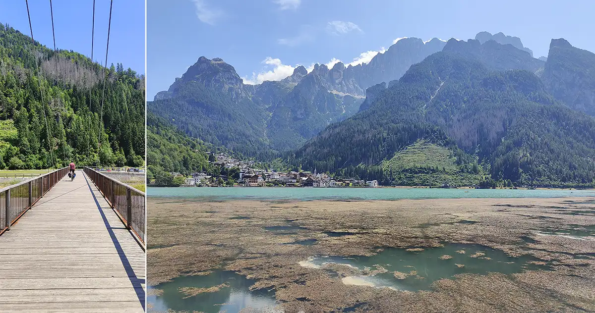 18 giro monte civetta in gravel lago di alleghe