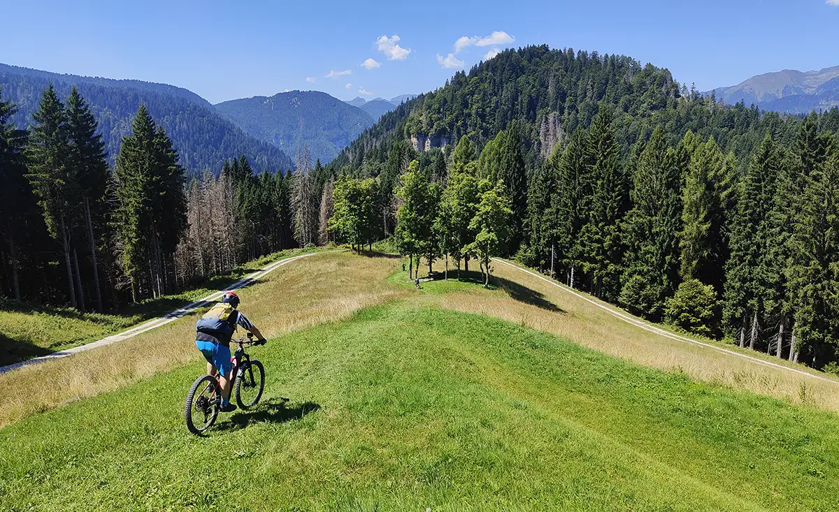 alpe vederna in mtb discesa valpiana