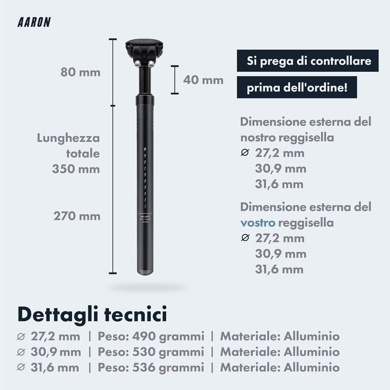 aaron spring reggisella ammortizzato