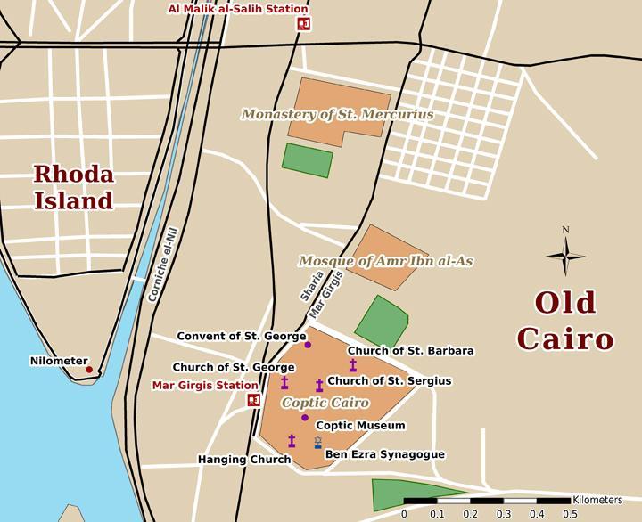 Mappa Old Cairo