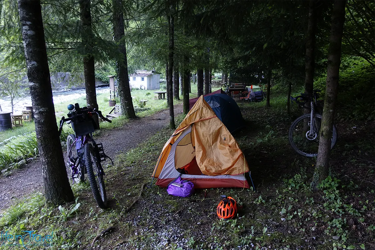 Lunigiana Trail 2021 camping spot ultimo day