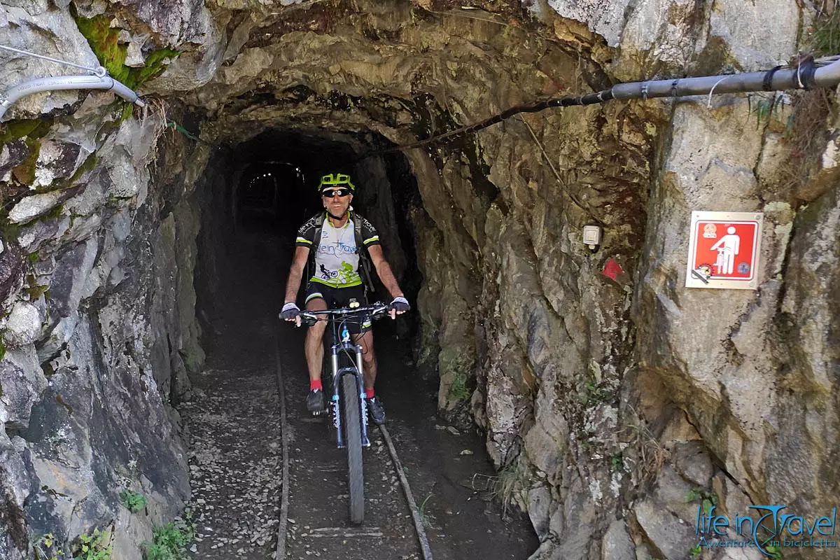 SENTIERO DEL TRACCIOLINO MTB galleria lunga