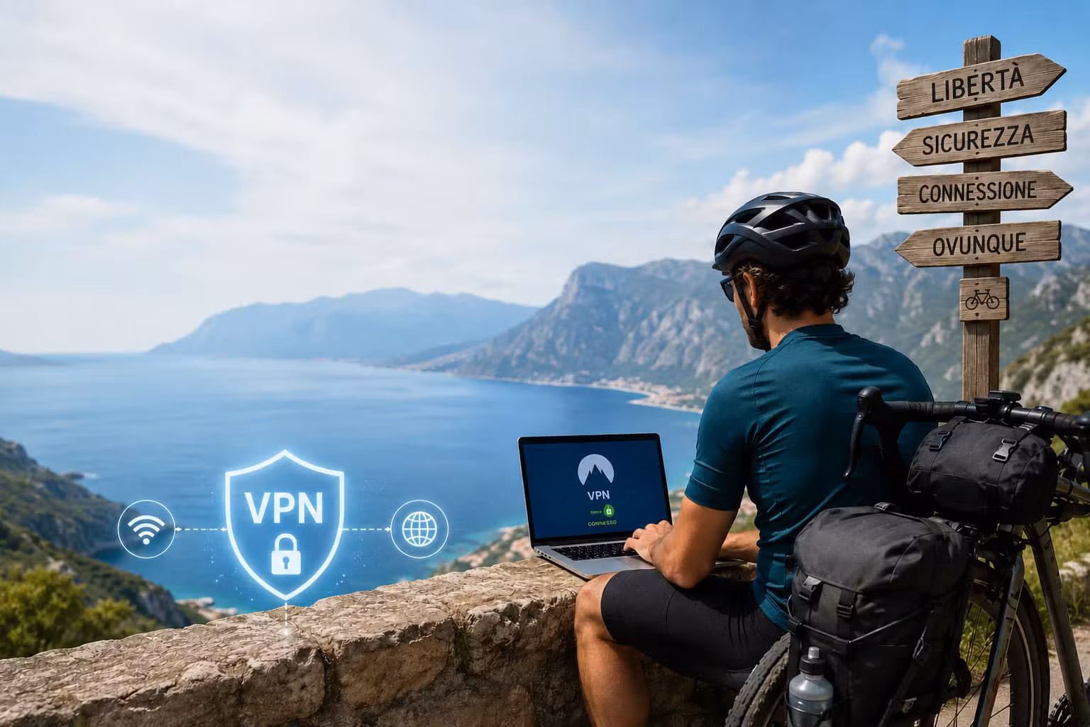 VPN in vacanza: vezzo eccessivo o strumento indispensabile per chi viaggia in bici?
