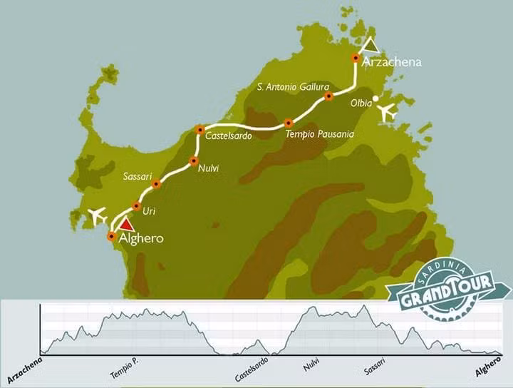 Sardinia Grand Tour Randonnée: da Arzachena ad Alghero in bicicletta
