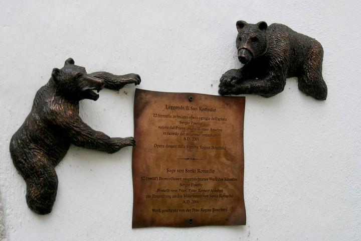 orso simbolo del santuario