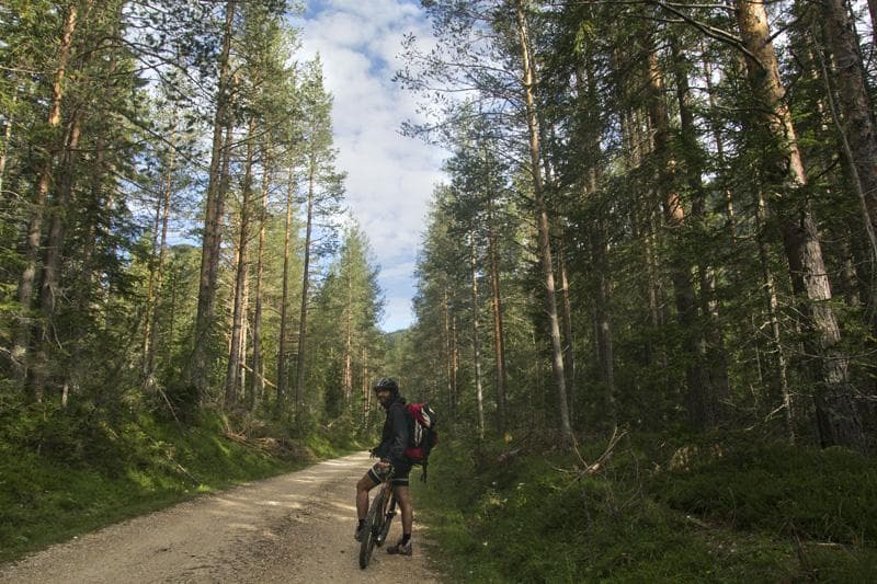 pista ciclabile delle dolomiti