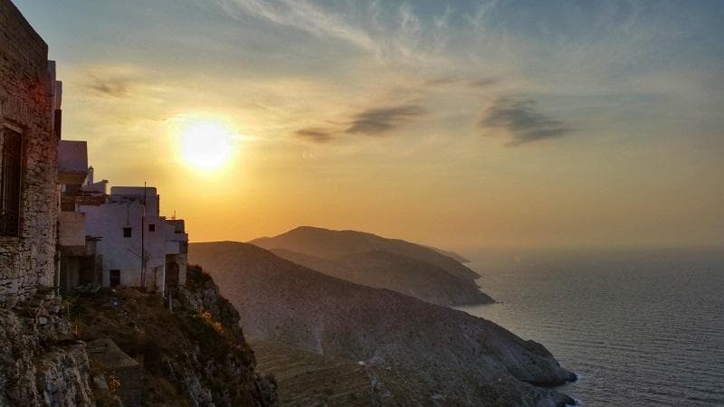 tramonto isole cicladi