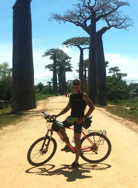 in bici viale dei baobab