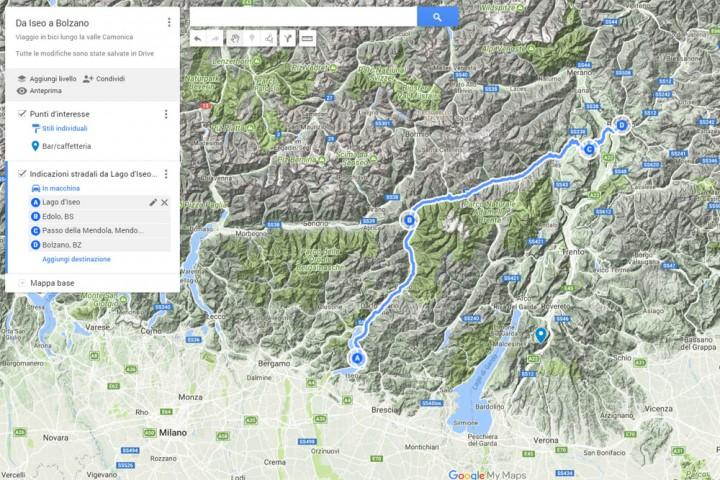 Creare una mappa in Google Maps