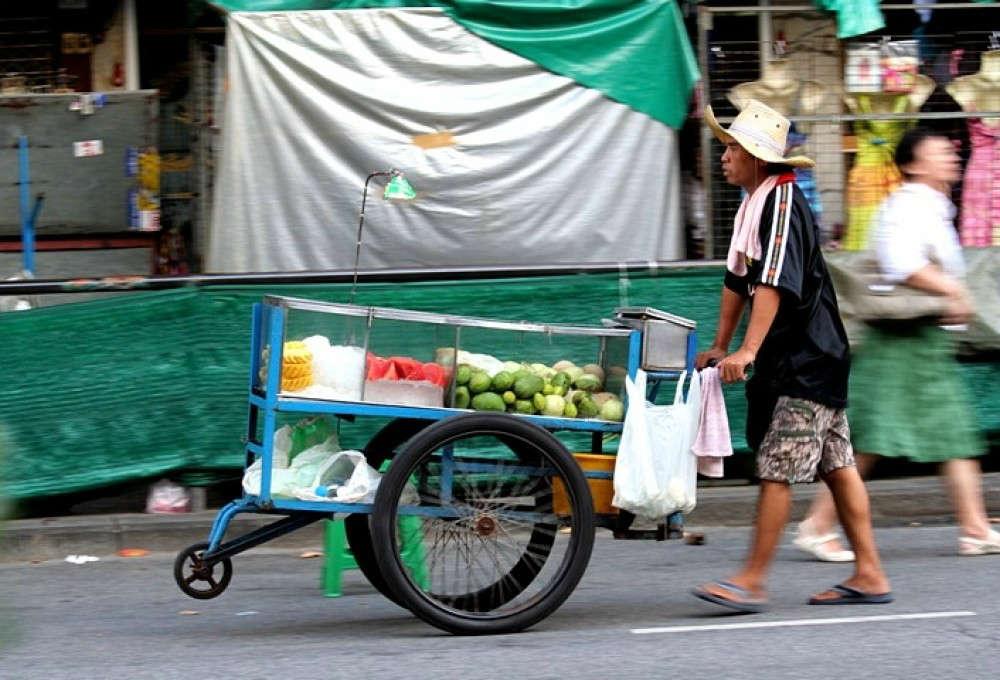 Venditore ambulante a Bangkok