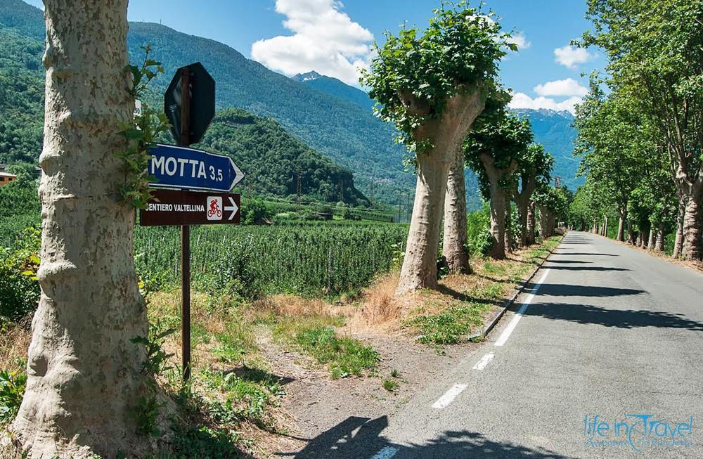 Teglio - Tirano in bici in Valtellina